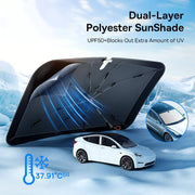 foldable car windshield sun shade umbrella, view 3 - MRSLM