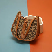 leopard saddle shoulder bag, view 6 - MRSLM