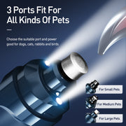 rechargeable electric dog nail grinder, view 2 - MRSLM