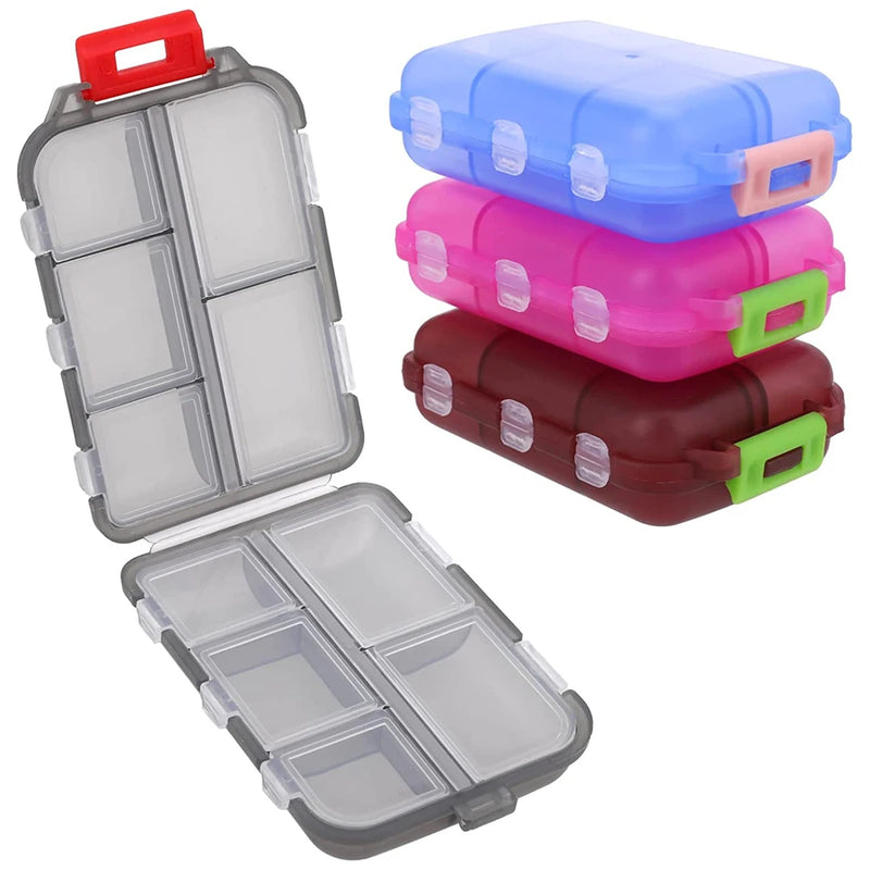 Reise-Pillenorganizer, tragbare Pillendose mit 10 Fächern