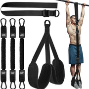 elastic pull-up trainer with resistance bands, view 2 - MRSLM
