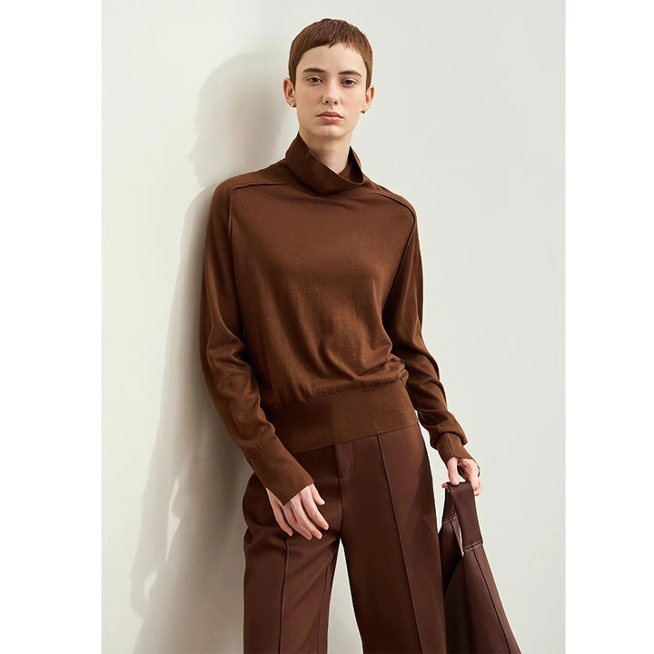 Minimalist Autumn Turtleneck Sweater
