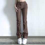 retro distressed washed bootcut jeans - MRSLM