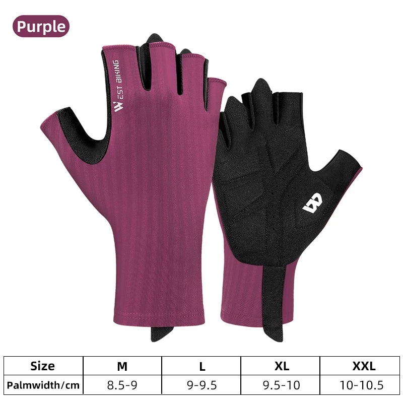 breathable half finger cycling gloves, view 14 - MRSLM
