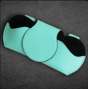 PU leather car visor sunglasses case, view 5 - MRSLM