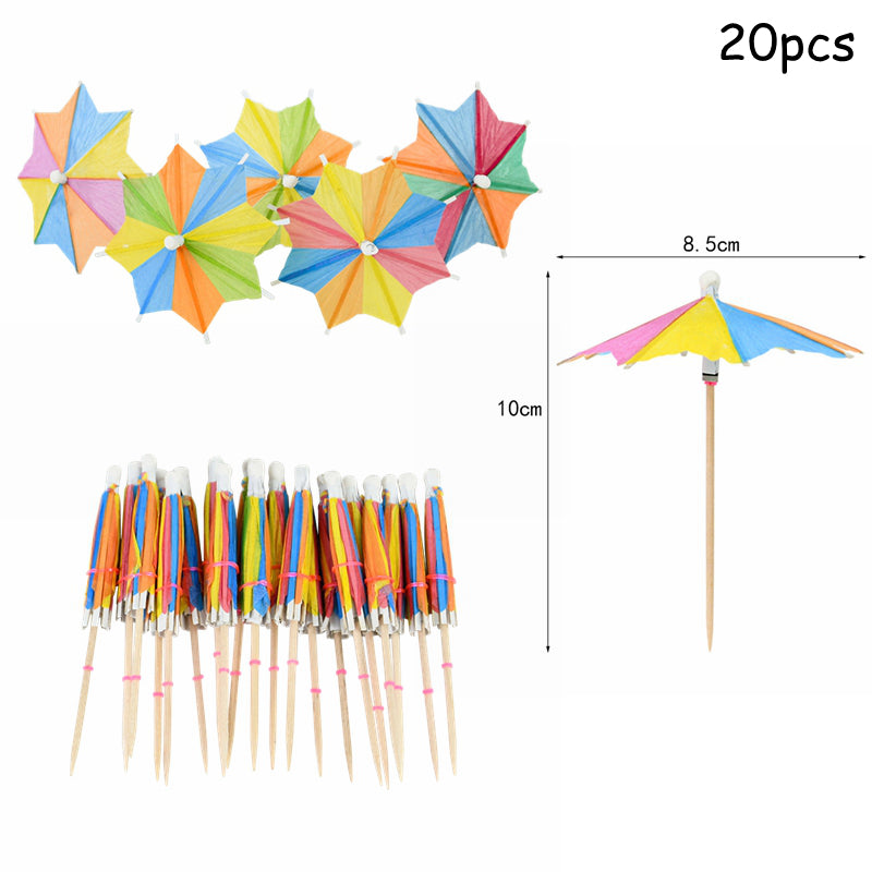 paper umbrella cake toppers, view 2 - MRSLM