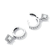 women's sparkling zircon earrings, view 2 - MRSLM