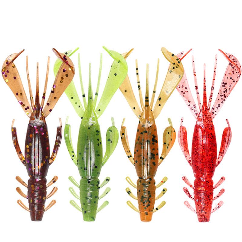 soft shrimp silicone fishing lure, view 8 - MRSLM