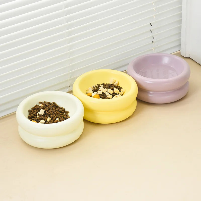 Tigela nórdica de cerâmica para gatos, 350 ml