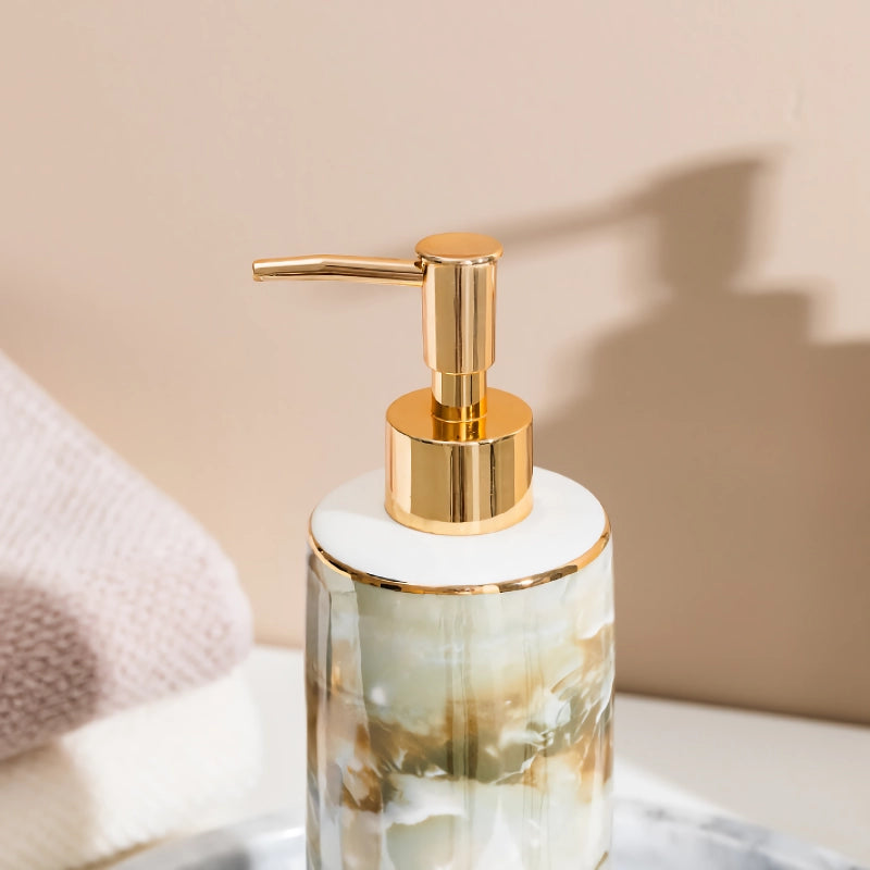 nordic style ceramic soap dispenser, view 11 - MRSLM