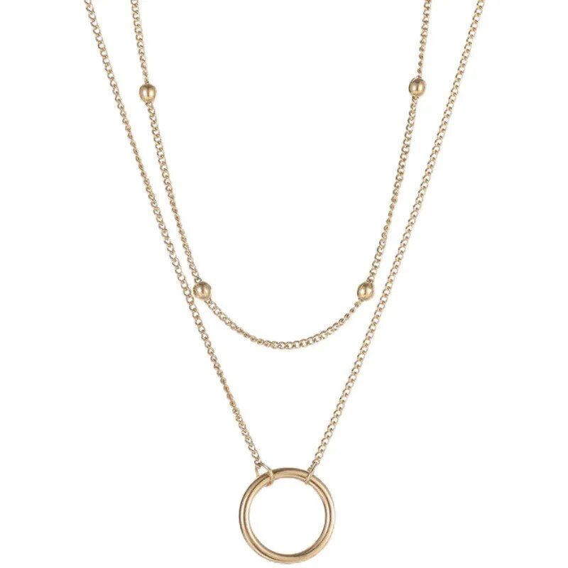 Double Layer Pendant Necklace
