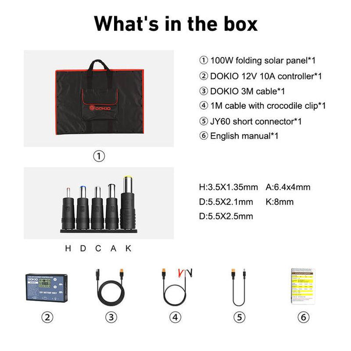 Portable Foldable Solar Panel Kit 80W-300W with Controller