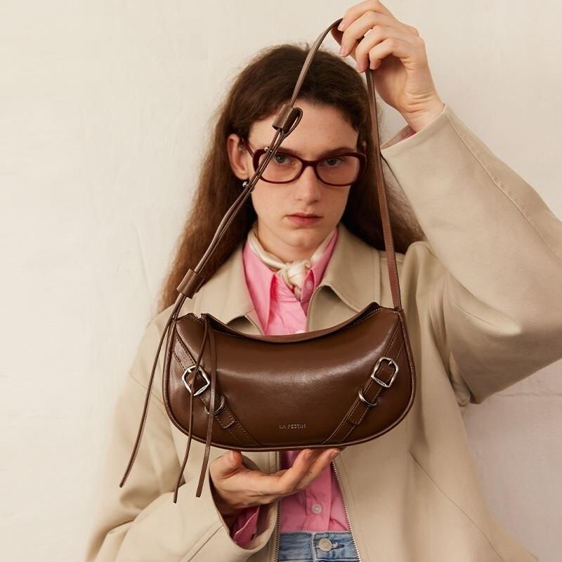 Bolsa Baguette elegante para ombro e transversal