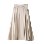 high-waisted pleated skirt with pockets, view 2 - MRSLM