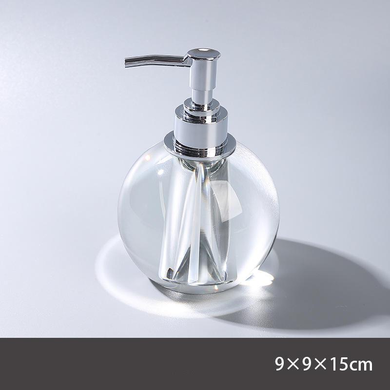 nordic crystal bathroom accessory set, view 2 - MRSLM