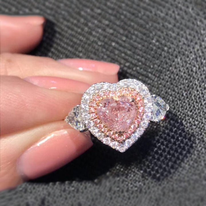 Women's Fashionable Simple Heart-shaped Ring