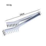 24cm stainless steel noodle and spaghetti tongs, view 6 - MRSLM