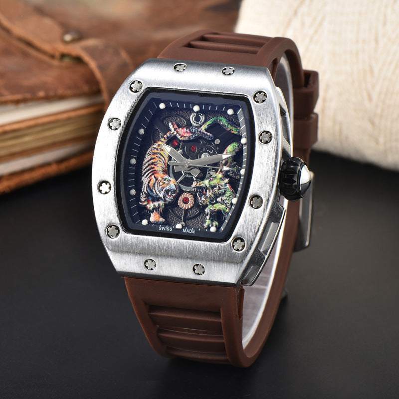 Men's dragon tiger quartz watch, view 2 - MRSLM