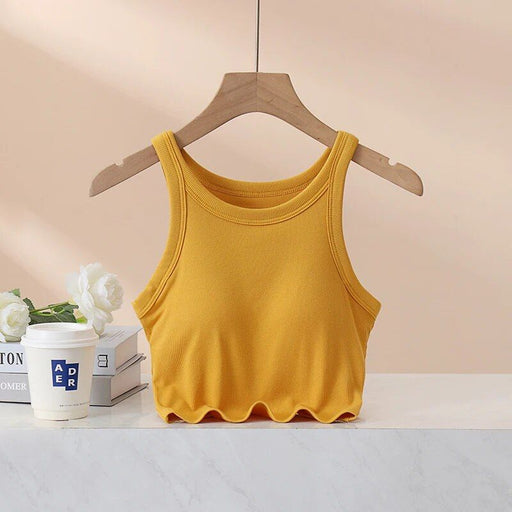 Ribbed camisole crop top, view 3 - MRSLM