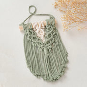 handmade macrame wall hanging, view 2 - MRSLM