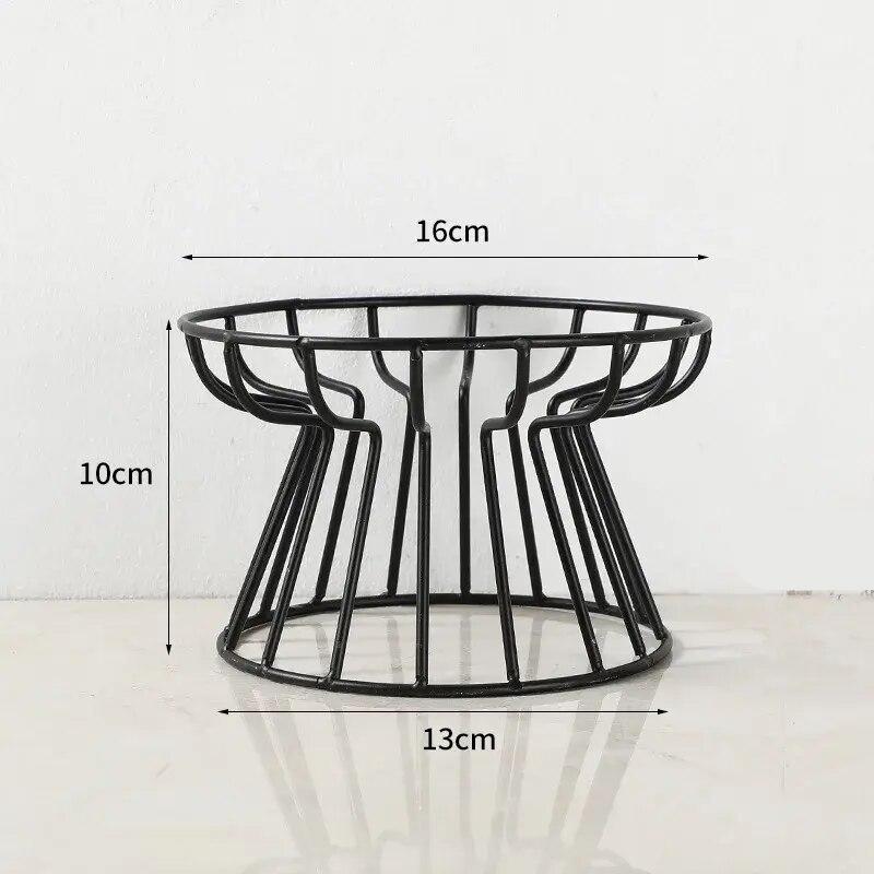 iron pet feeder stand, view 4 - MRSLM