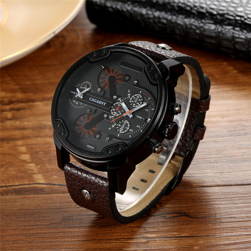 men's double time zone watch, view 8 - MRSLM