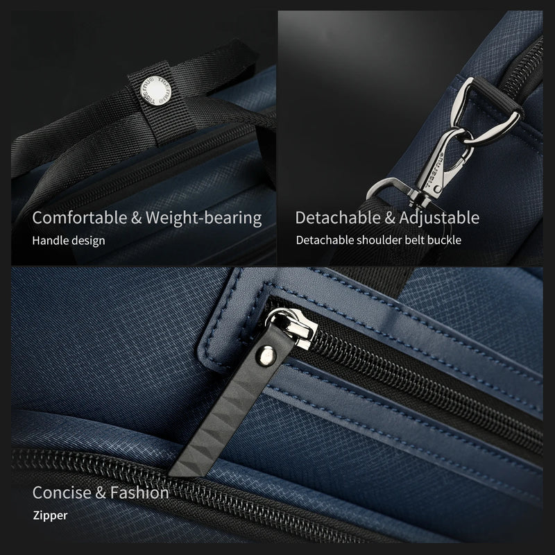 Pasta impermeável para laptop de 14,1" para homens