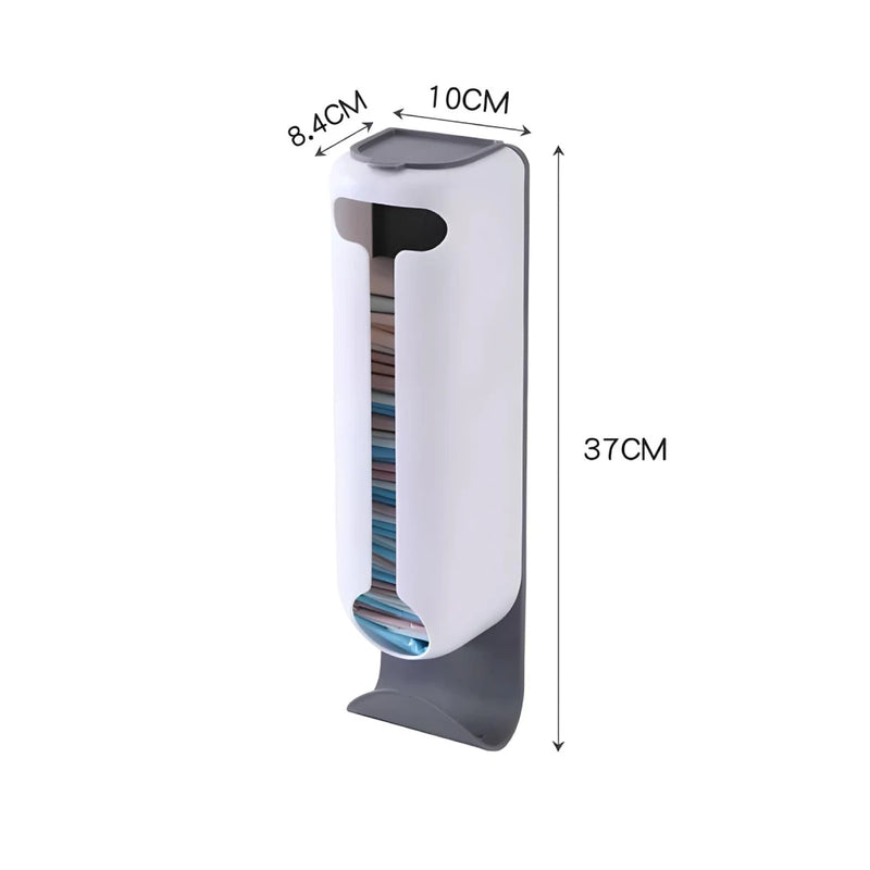 wall-mounted plastic bag dispenser, view 2 - MRSLM
