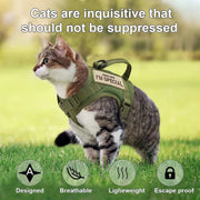 nylon cat harness vest, view 6 - MRSLM