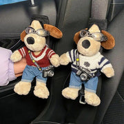 cartoon dog plush seat belt protector, view 18 - MRSLM