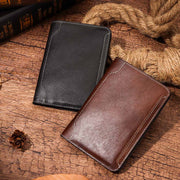 genuine leather passport holder rfid blocking, view 4 - MRSLM