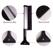 extendable car ice scraper with snow brush, view 6 - MRSLM