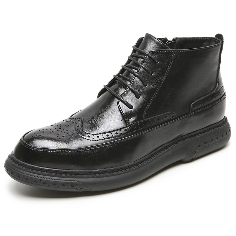 men's vintage leather ankle boots, view 2 - MRSLM