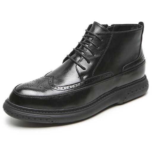 men's vintage leather ankle boots, view 2 - MRSLM
