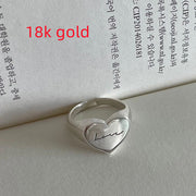 sterling silver love letter ring, view 6 - MRSLM