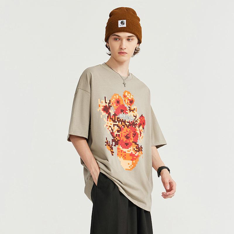metallic sunflower print T-shirt - MRSLM