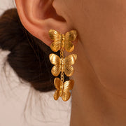 butterfly stud earrings - MRSLM