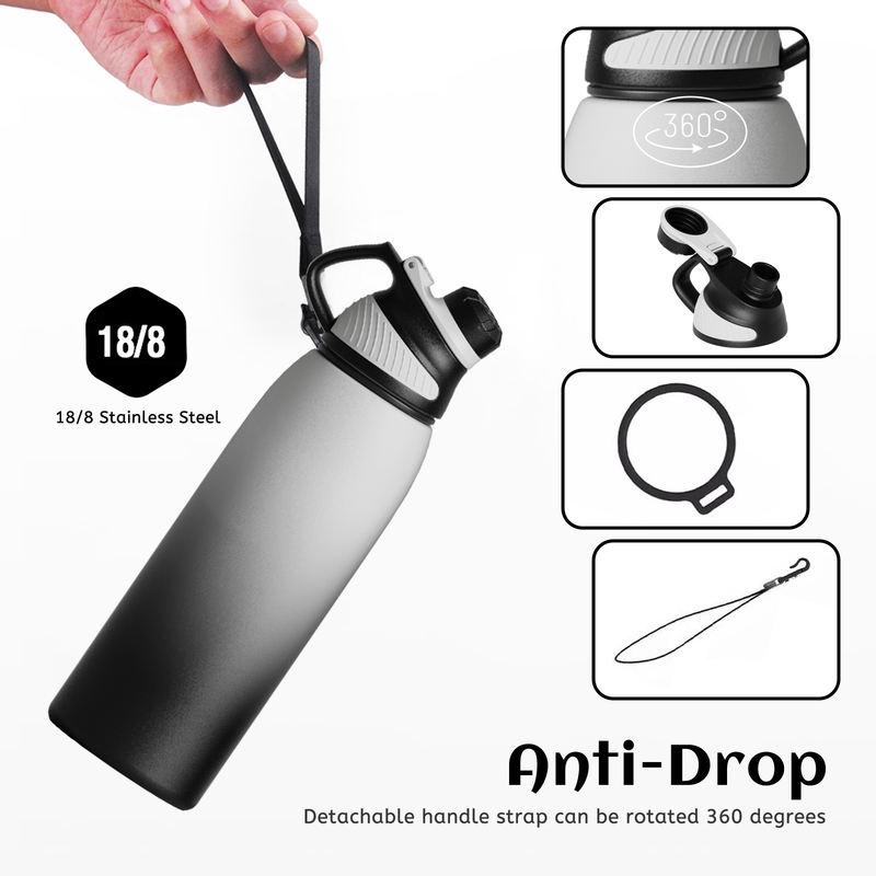 stainless steel thermo bottle with magnetic lid, view 7 - MRSLM