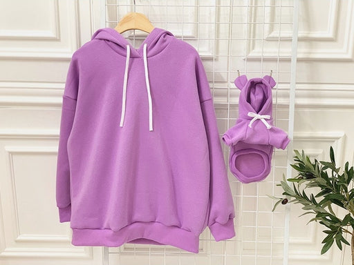 bear ear pet and owner matching hooded sweater, view 3 - MRSLM