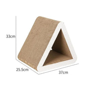 large triangle cat scratching board, view 2 - MRSLM