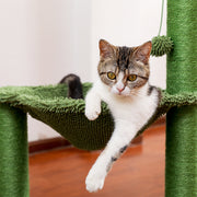 cactus cat scratching post with hammock, view 6 - MRSLM