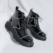 vintage ankle boots with zipper, view 3 - MRSLM