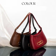 retro half-moon shoulder bag, view 7 - MRSLM