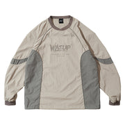 patchwork crew-neck hoodie for men, view 2 - MRSLM