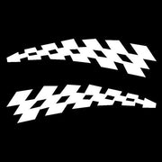 checkered flag car stickers, view 6 - MRSLM