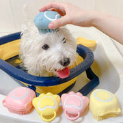 silicone pet bath brush, view 6 - MRSLM