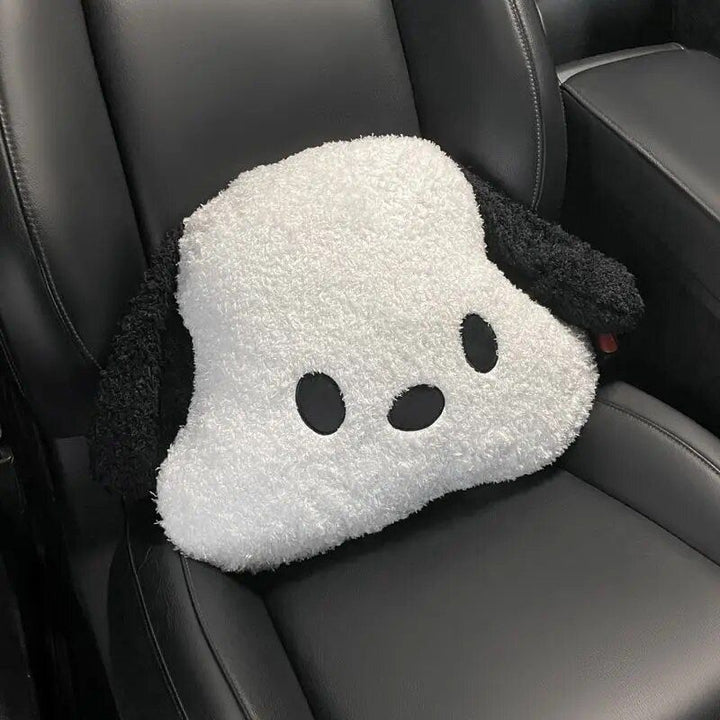 Plush Pochacco Anime Car Headrest & Lumbar Support Pillow