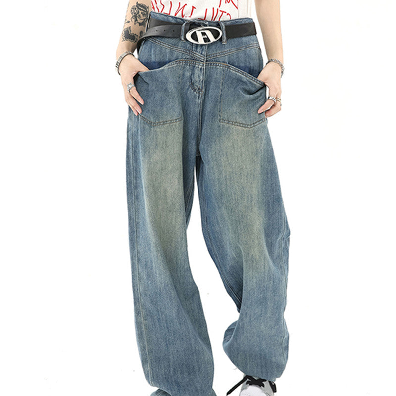 Damen-Jeans im Used-Look in Übergröße