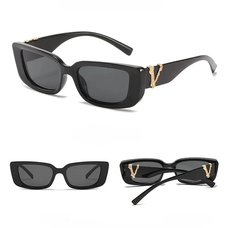 retro rectangle sunglasses, view 11 - MRSLM