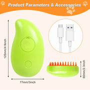 electric spray pet grooming brush, view 7 - MRSLM